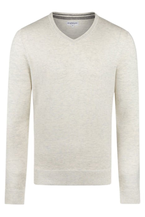 V-NECK SWEATER OFF WHITE 1