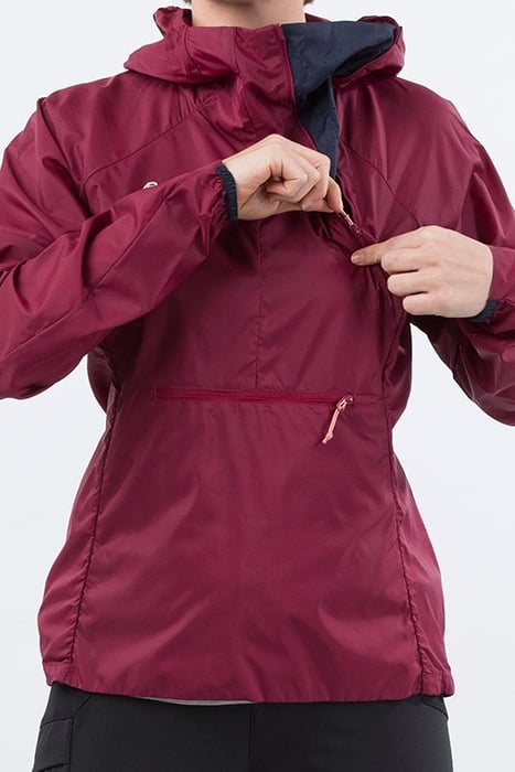 FLØYEN W ANORAK BEET RED / PEACH PINK 4