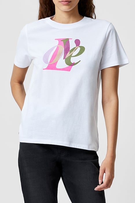 LOVE PRINTED TEE WHITE 1