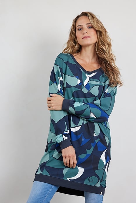 BLOUSE LIMA PRINT GREEN WITH NOUVEAU PRINT 1