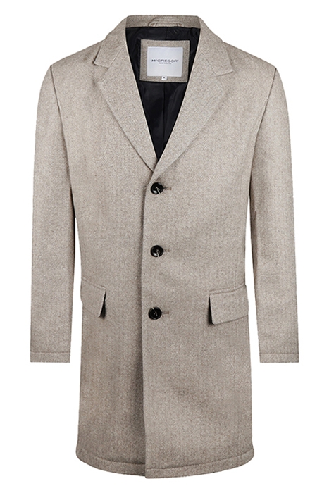 WOOL HERRINGBONE OVER COAT SAND 4