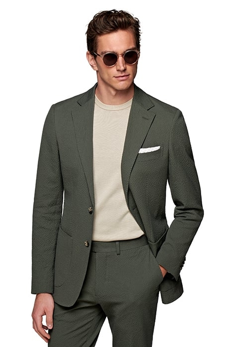 DARK GREEN TAILORED FIT HAVANA SUIT DARK GREEN 2