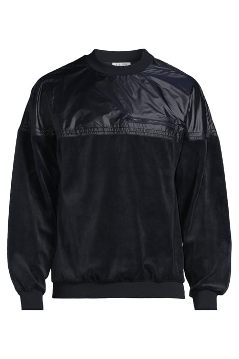 VELOUR SWEATSHIRT NIGHT BLUE 3