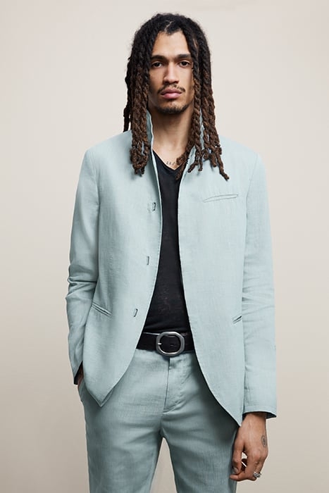 SLIM FIT STAND-UP WIRE INSERTED SHAWL CO POND BLUE 1