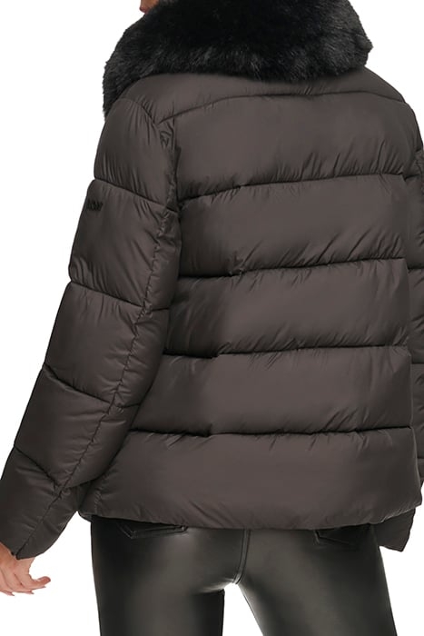 BTTNDWN W/FF COLLAR BLACK 2