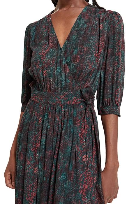 MIDI WRAP DRESS SNAKE 7