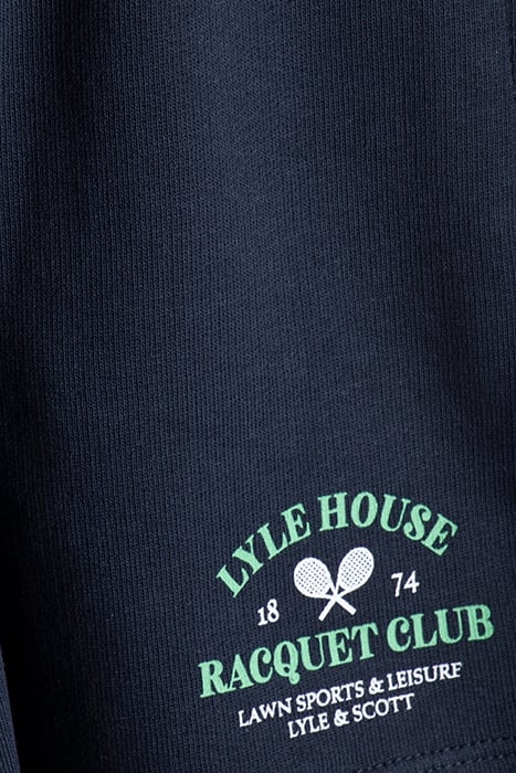 RACQUET CLUB GRAPHIC SWEAT SHORT DARK NAVY 3