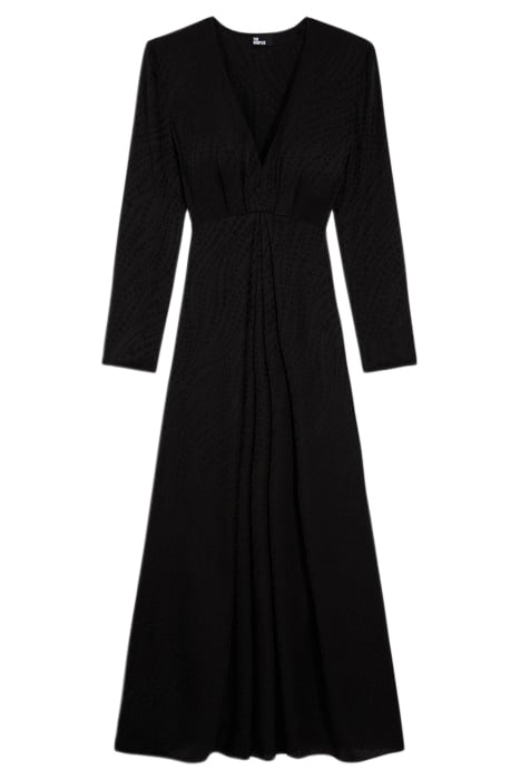 ROBE LONGUE JACQUARD PEARLS BLACK 3