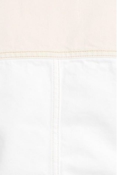 ECRU DENIM VEST EGRET 5