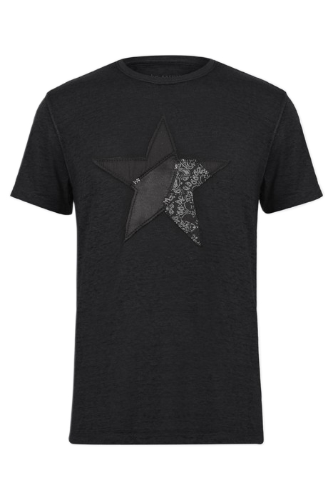 SS CREW TEE - TORN STAR BLACK 2