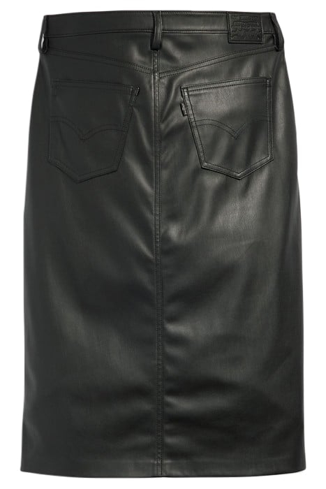 FAUX LEATHER SKIRT BLACK 4