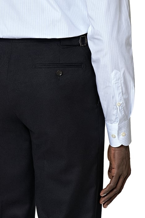 BLUE STRIPED POPLIN SLIM FIT SHIRT BLUE 7