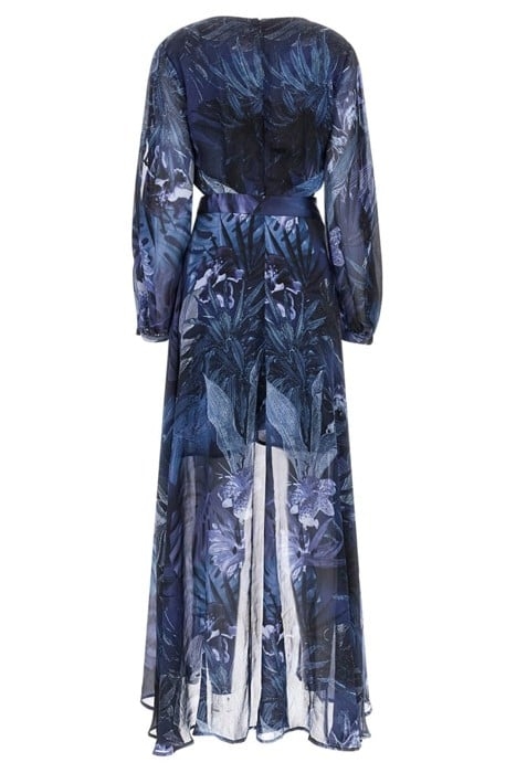 LS FARRAH DRESS ETCHED TROPICAL PRIN 4