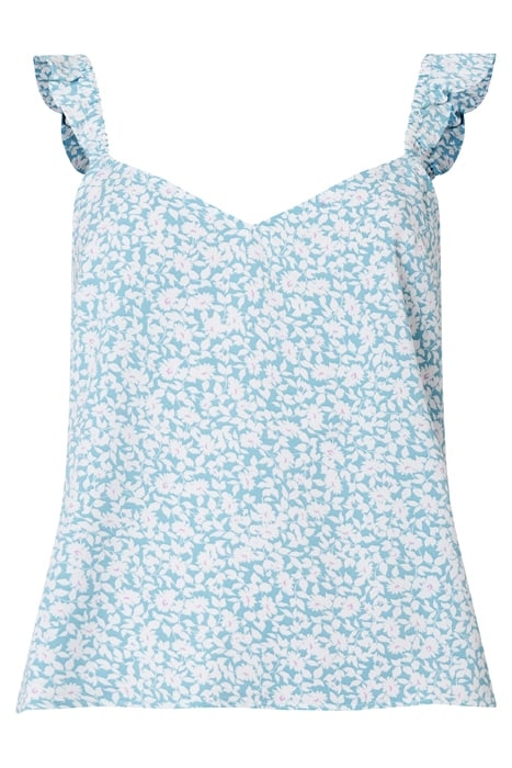 BREYA ELITAN RUFFLE STRAP CAMI BLUE 3