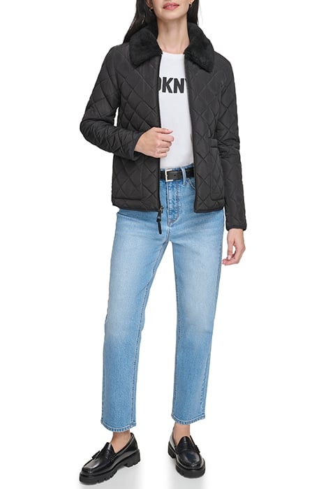 ZIPFRONT W/FF COLLAR BLACK 3