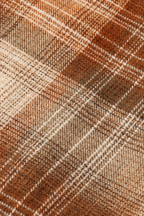 CHECKED FLANNEL OVERSHIRT DEEP TOFFEE CHECK 3