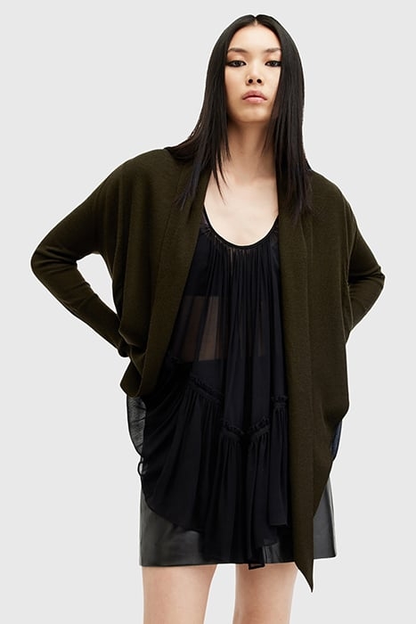 WASSON PIRATE CARDIG TARMAC GREEN 6