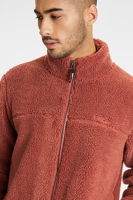 BRAUNLAGE SHERPA FLEECE JACKET MARSALA 7
