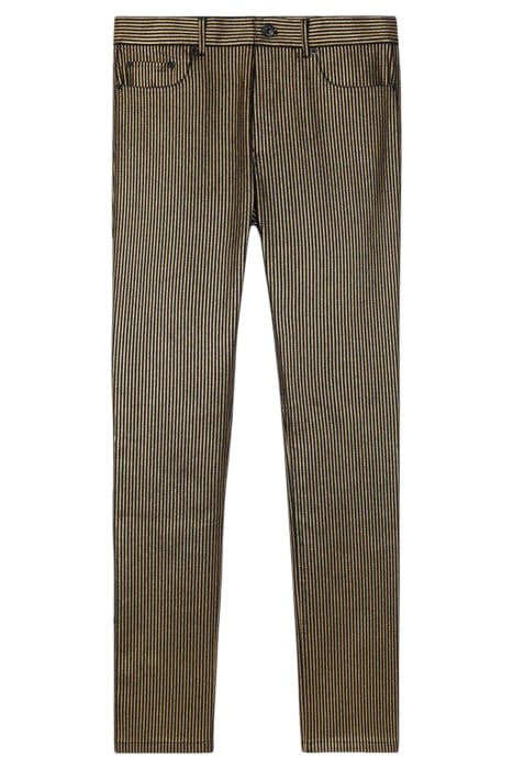 JEAN SLIM RAYURE DORE BLACK / GOLD 1