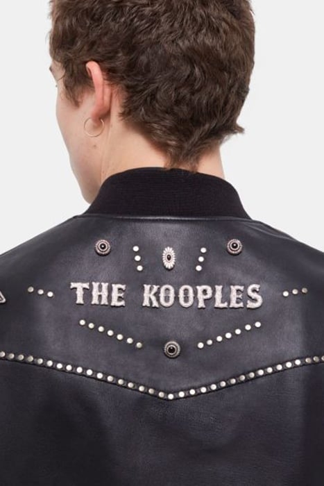 TEDDY EN CUIR AVEC LOGO THE KOOPLES BLACK 6