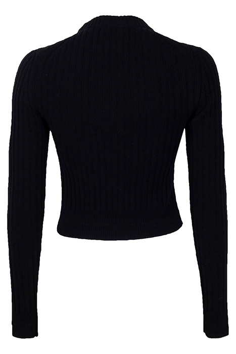 WOOL RIB SWEATER BLACK 2