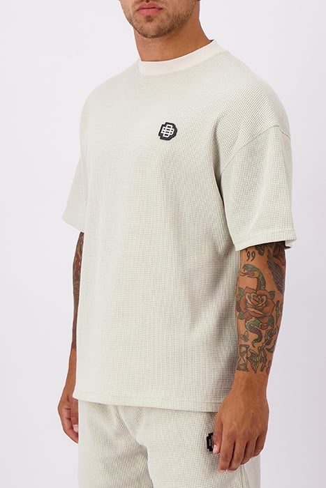 MONOGRAM WAFFLE TEE GREY 3