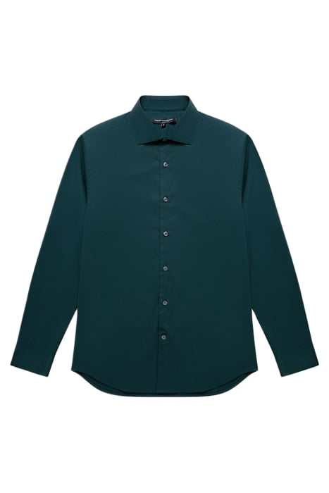 SLIM/CUTAWAY COLLAR STRETCH SH DARK GREEN 1