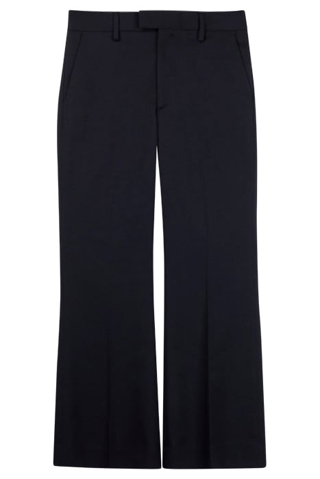 CROPPED KICK FLARE TROUSERS BLACK 1