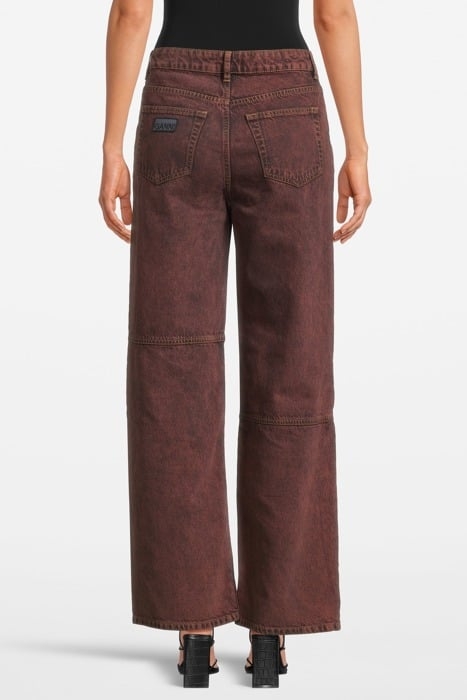 OVERDYED BLEACH DENIM IZEY SHAVED CHOCOLATE 2