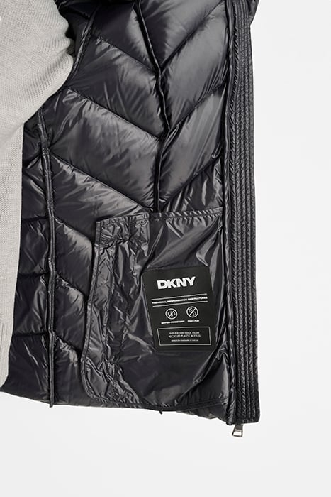 ZIPFRT DOWN JACKET BLACK 7