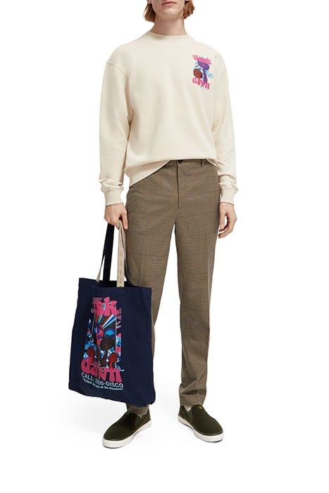 SEASONAL - SLIM TAPERED YARN-DYED CHECK CHINO TAUPE CHECK 5