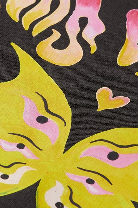 AMSTERDAM BEAT RELAXED FIT WASHED HOODIE EVENING BLACK 8