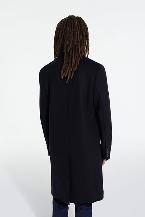 MANTEAU LONG POCHES RABATS BLACK 2
