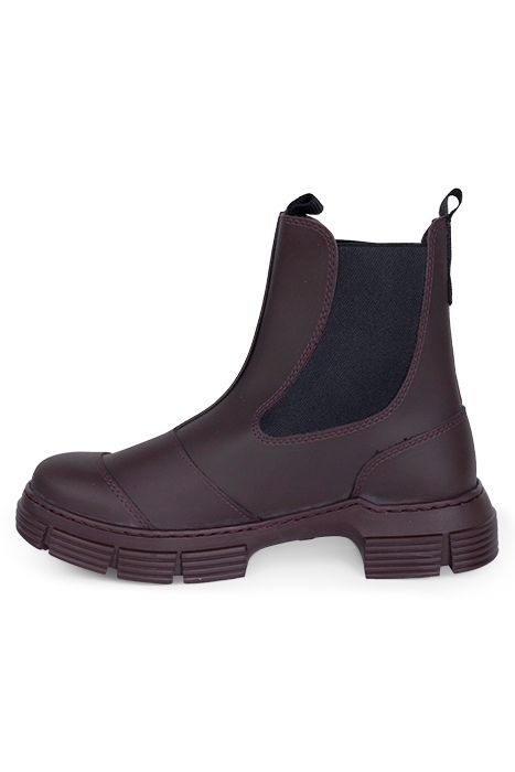 RECYCLED RUBBER CITY BOOT BURGUNDY 3
