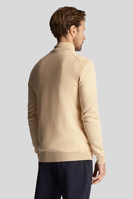 GOLF CORE 1/4 ZIP MERINO MIX SAND DUNE 2