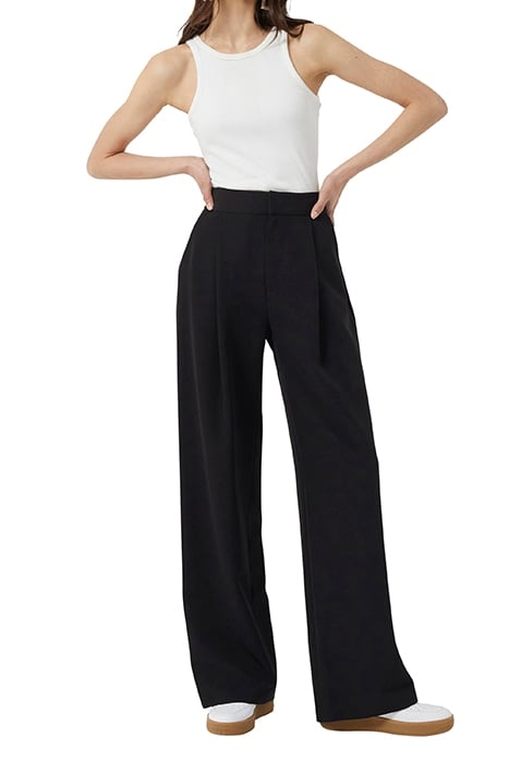 AME SUITING WIDE LEG TROUSER BLACK 1