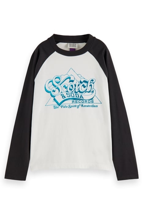 BOYS COTTON IN CONVERSION LONG-SLEEVED ARTWORK T-SHIRT OFF W 1