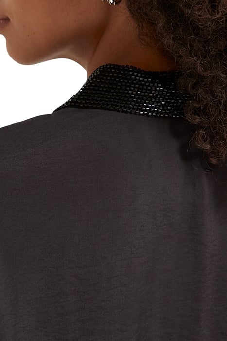 RELAXED FIT SHIRT WITH BEADED COLLAR AND CHEST POCKETS EVENI 7