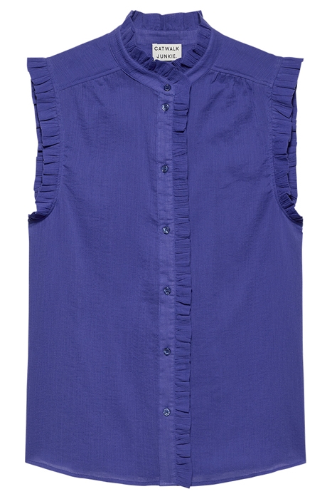 RUFFLE BLOUSE ULTRA MARINE 1
