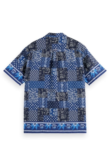 BASKET WEAVE SHORT-SLEEVED CAMP SHIRT COMBO A 5