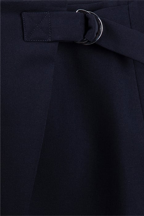 A-LINE WRAP SKIRT NAVY 6