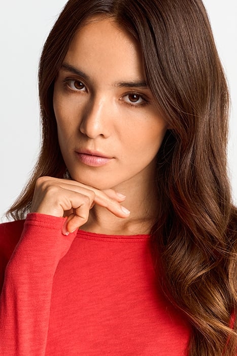 ORGANIC HEAVY JERSEY LONGSLEEVE POPPY RED 4