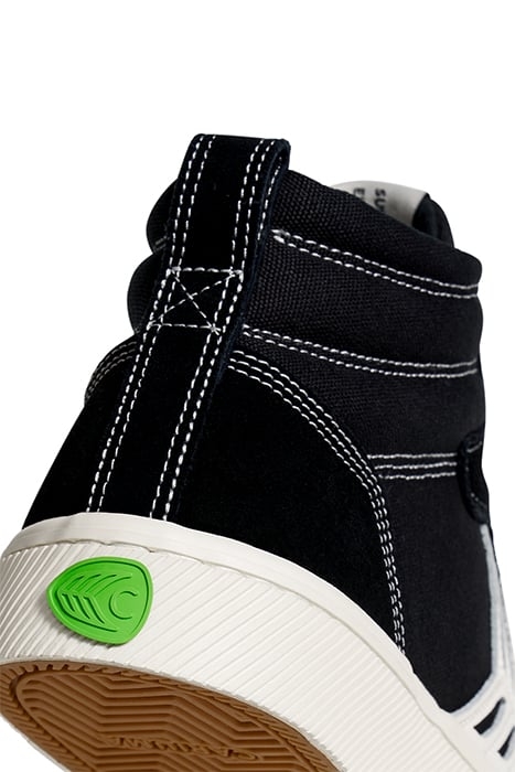 UNISEX CATIBA PRO HIGH SKATE BLACK SUEDE AND CANVAS SNEAKER 6
