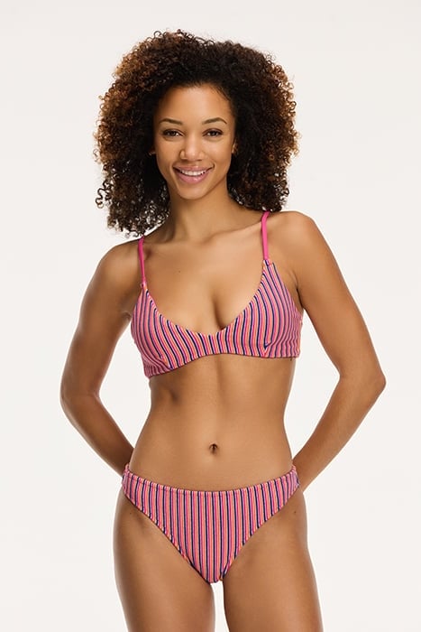 LADIES LOU BIKINI SET RESORT STRIPE PINK RESORT STRIPE 1