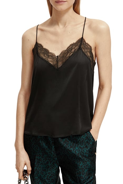 CAMISOLE WITH LACE DETAIL VINYL 1