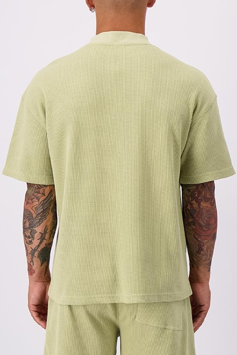 MONOGRAM WAFFLE TEE GREEN 2