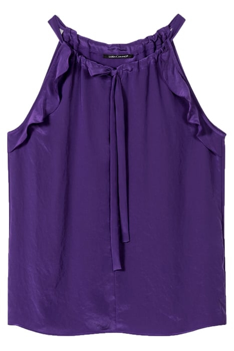 FLOWING BLOUSE TOP DEEP PURPLE 3