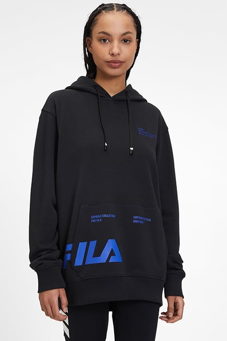 HOODIE WITH KANGAROO POCKET, TRANSFER AND EMBROIDERY DETAIL 1