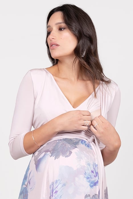 MATERNITY WRAP DRESS BLUSH 4