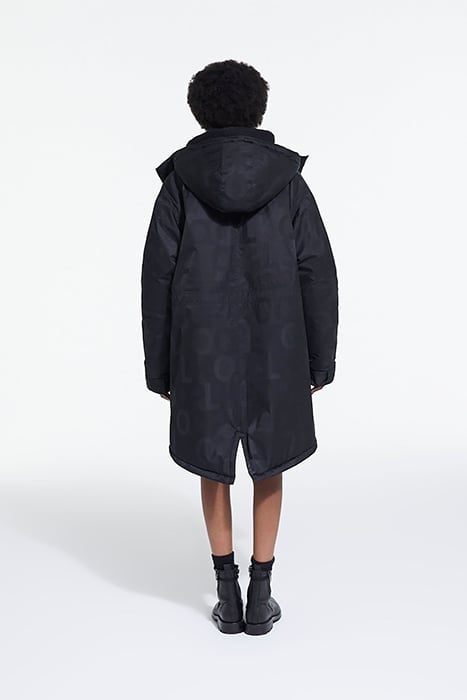 PARKA WITH FAKE SHEEP LINING BLACK 4